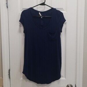 Pure Good by Anthropologie Dark Blue Tee Shirt